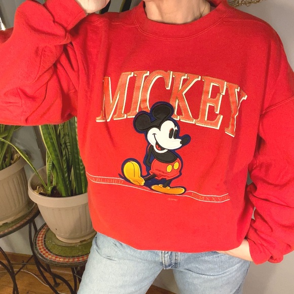 Disney Tops - Vintage Mickey Mouse Disney Genius Sweatshirt XL